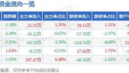 股票行情快报:宝莱特(300246)6月5日主力资金净买入21.31万元